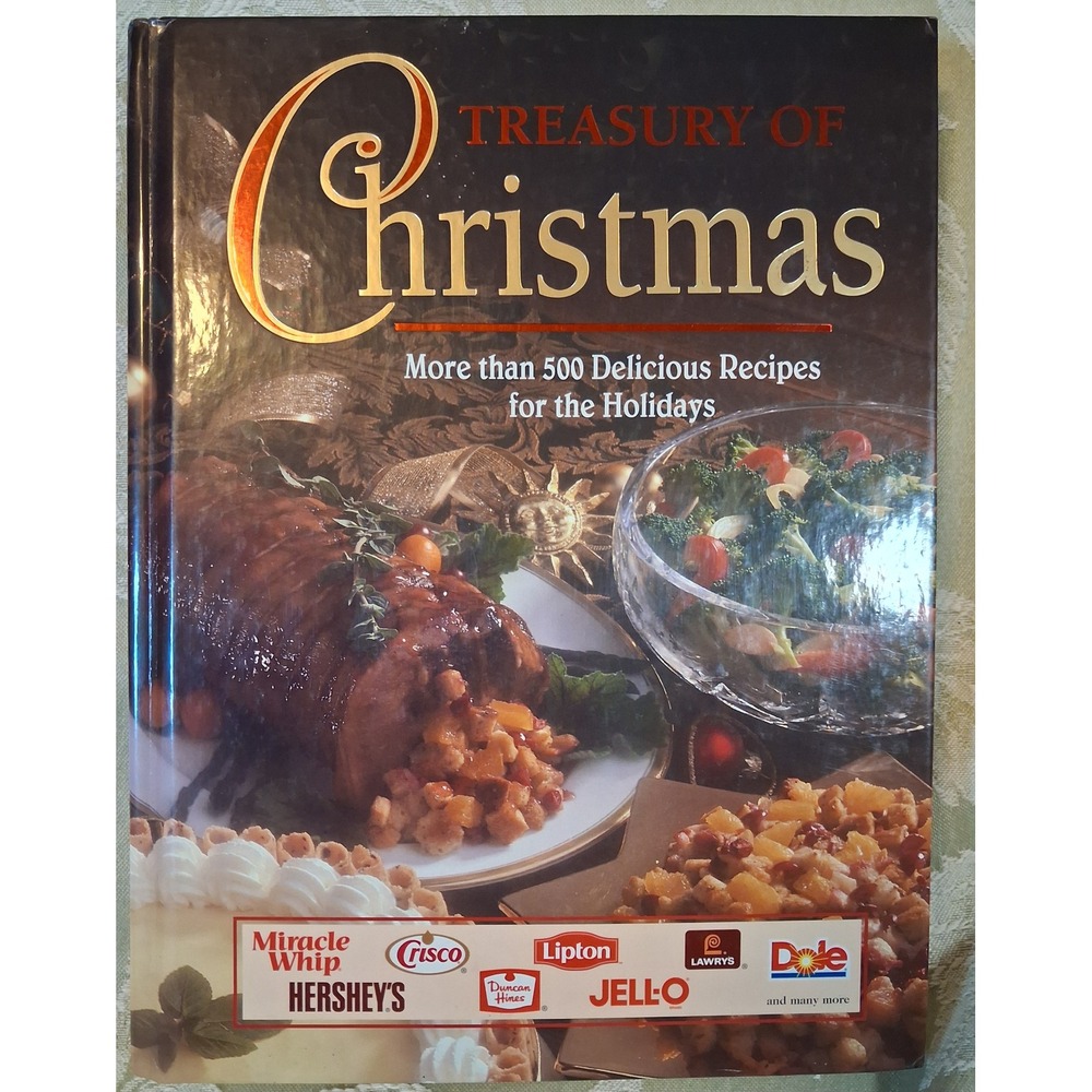 Treasury of Christmas Cookbook 500+ Holiday Recipes Hardcover 1997 Publications